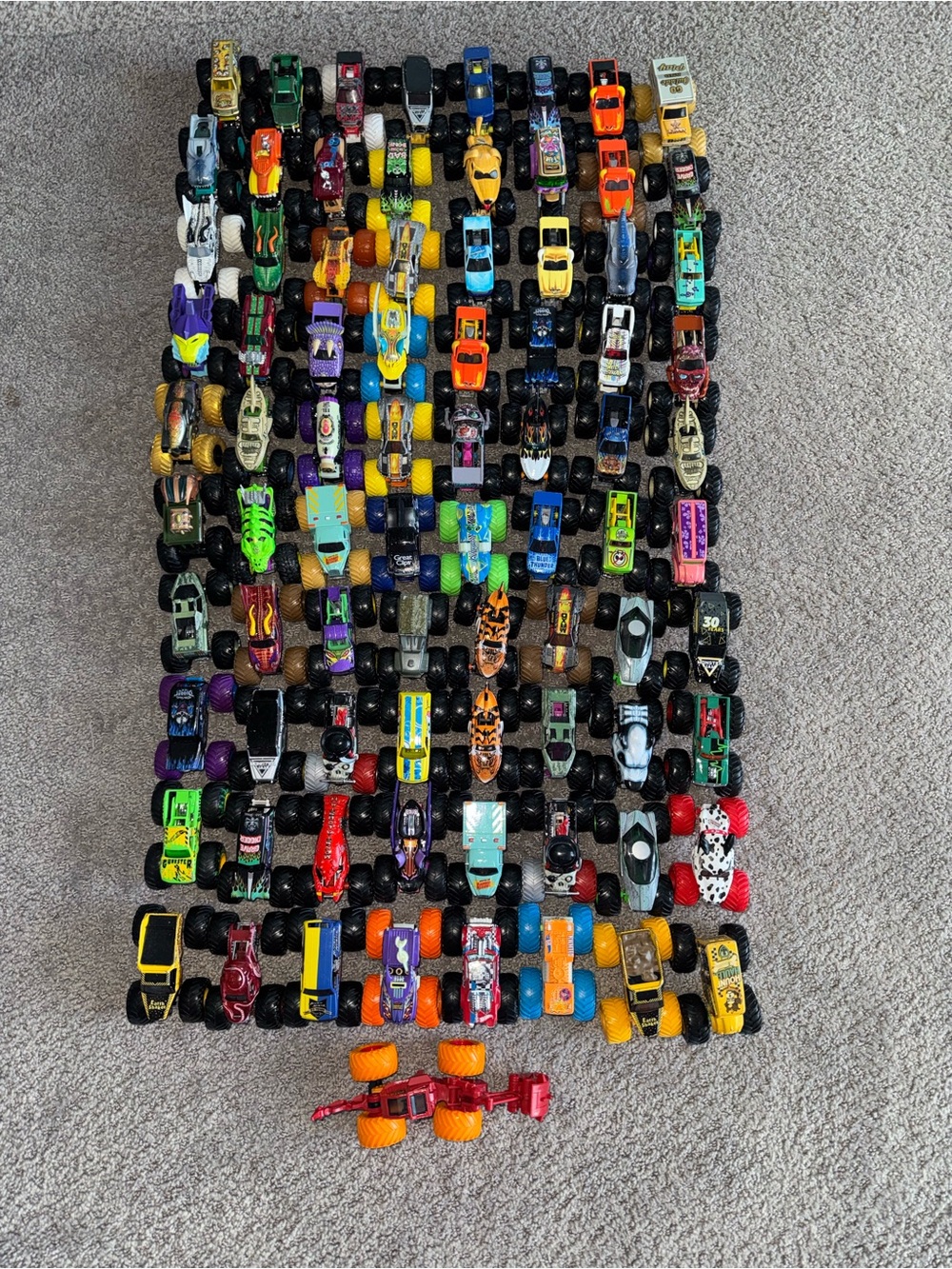 Collection of Kids Monster jam and hot wheels Truck Toy Lot 81- Multicolor